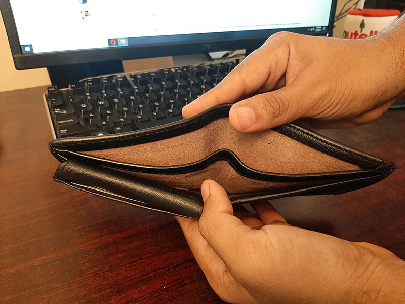 11.11 Sale Pure Sheep Leather Wallets for Men with 12 Pockets - Image 5