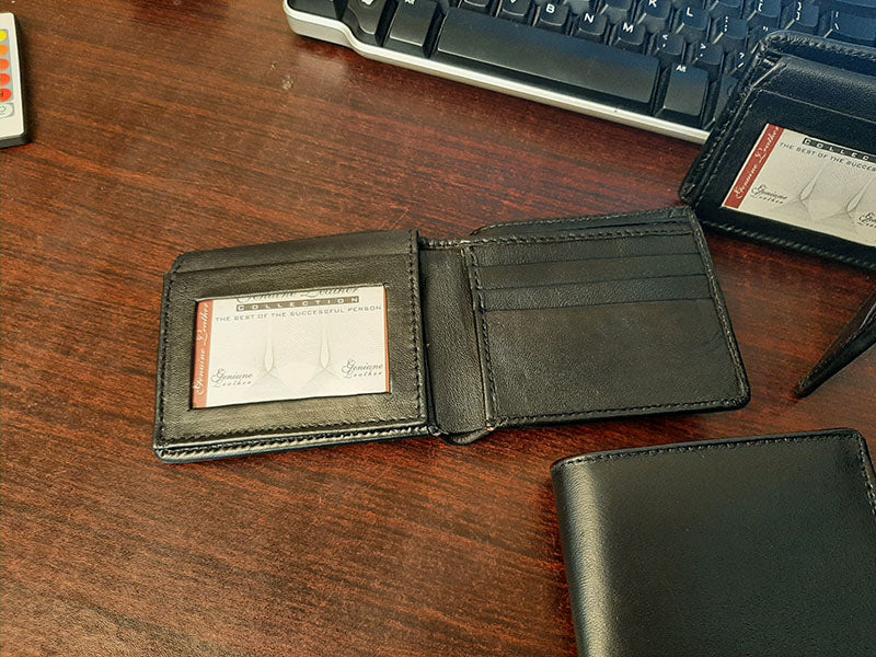 11.11 Sale Pure Sheep Leather Wallets for Men with 12 Pockets - Image 6