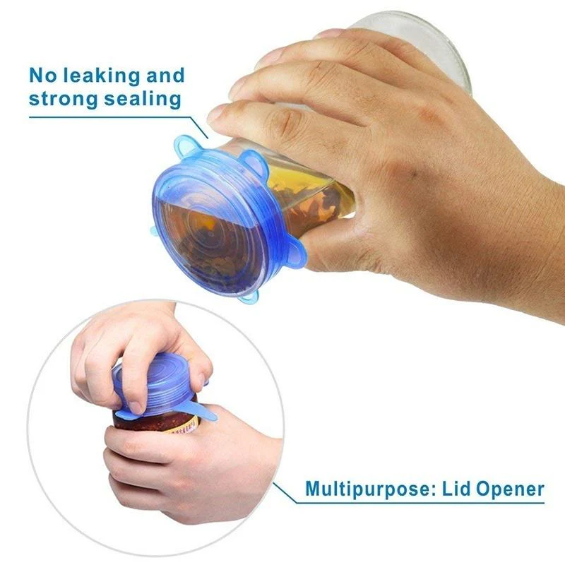 12 Pcs Covers Stretchable Silicone Food Lids for Reusable Seal - Image 5