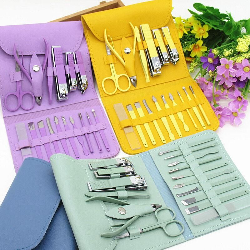 16 PCS Stainless Steel Manicure Pedicure Set | Professional Nail Care Kit - Image 6