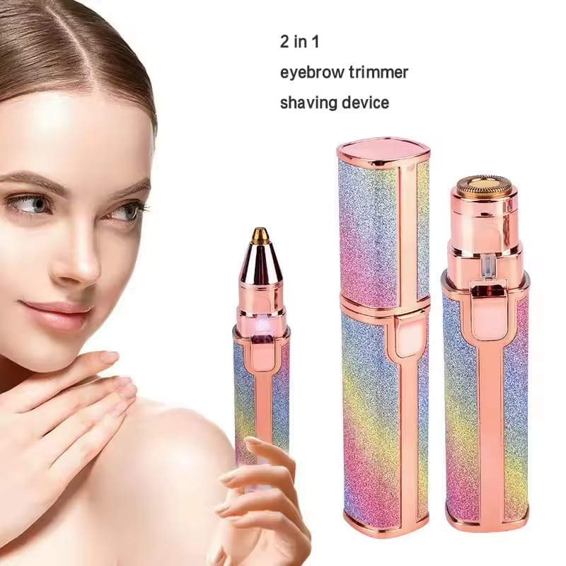 2-in-1 Facial Hair Remover & Eyebrow Trimmer - Image 2