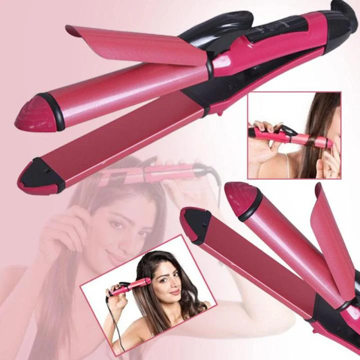 2 in 1 NOVA NHC 2009 Hair Curler and Straightener For Women - Image 7