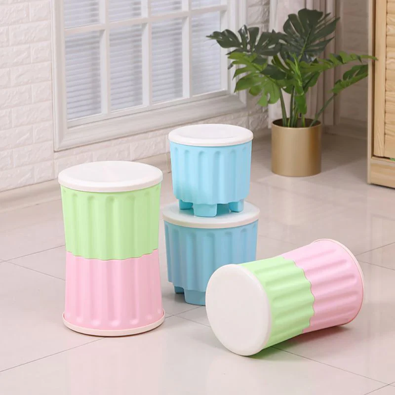 2 Pcs Multipurpose Drum Storage Stool and Sitting Chair - Image 8