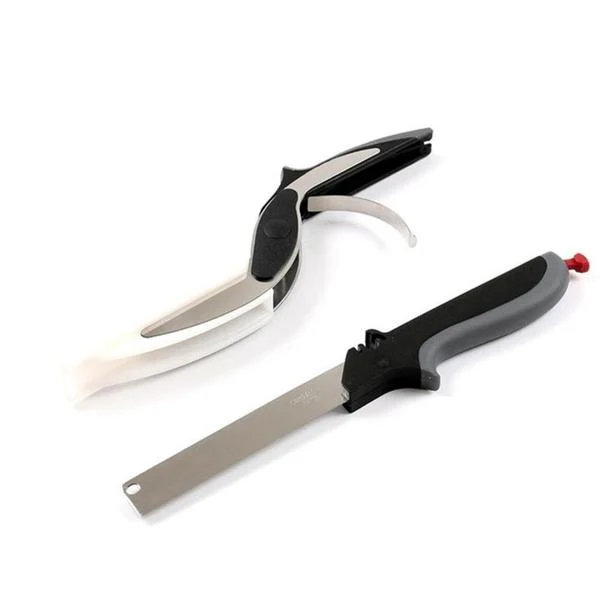 2in1 Clever Cutting Knife in Stainless Steel - Image 4