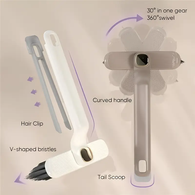 3 in 1 Multifunctional Rotating Brush with Handle Crevice Cleaning Gap Brush - Image 10