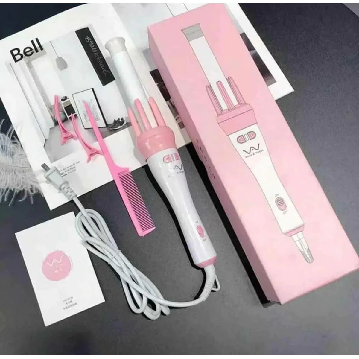 360° Rotation Automatic Ceramic Hair Roller Curling Iron Styling Wand - Ceramic Professional Automatic Curler - Image 10