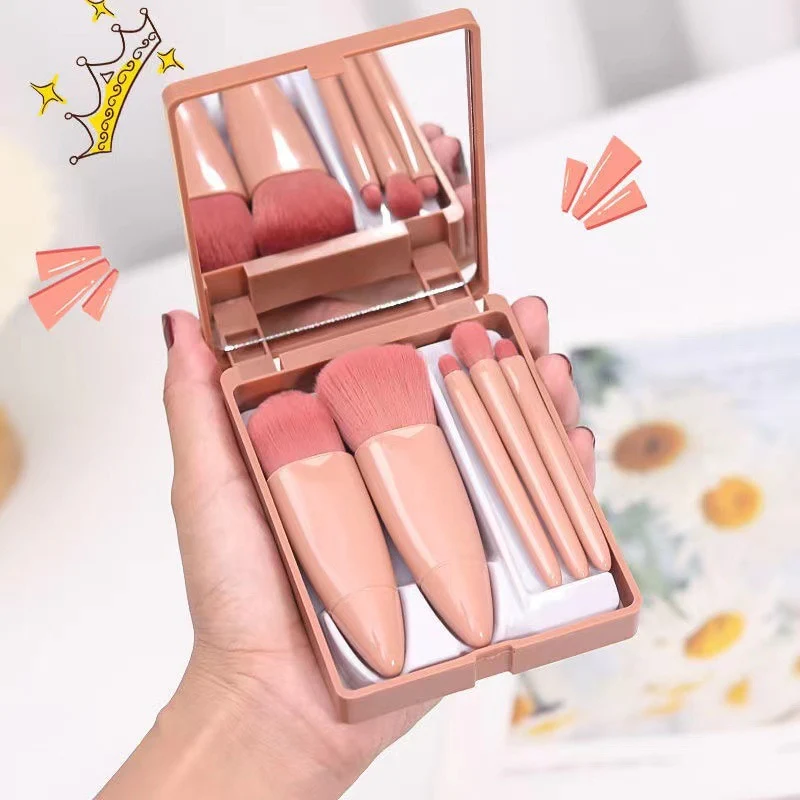 5-piece Makeup Brush Tool Set, Makeup Powder, Eye Shadow, Foundation, Blusher, Mixed Makeup Brush, Beauty Tool - Image 4