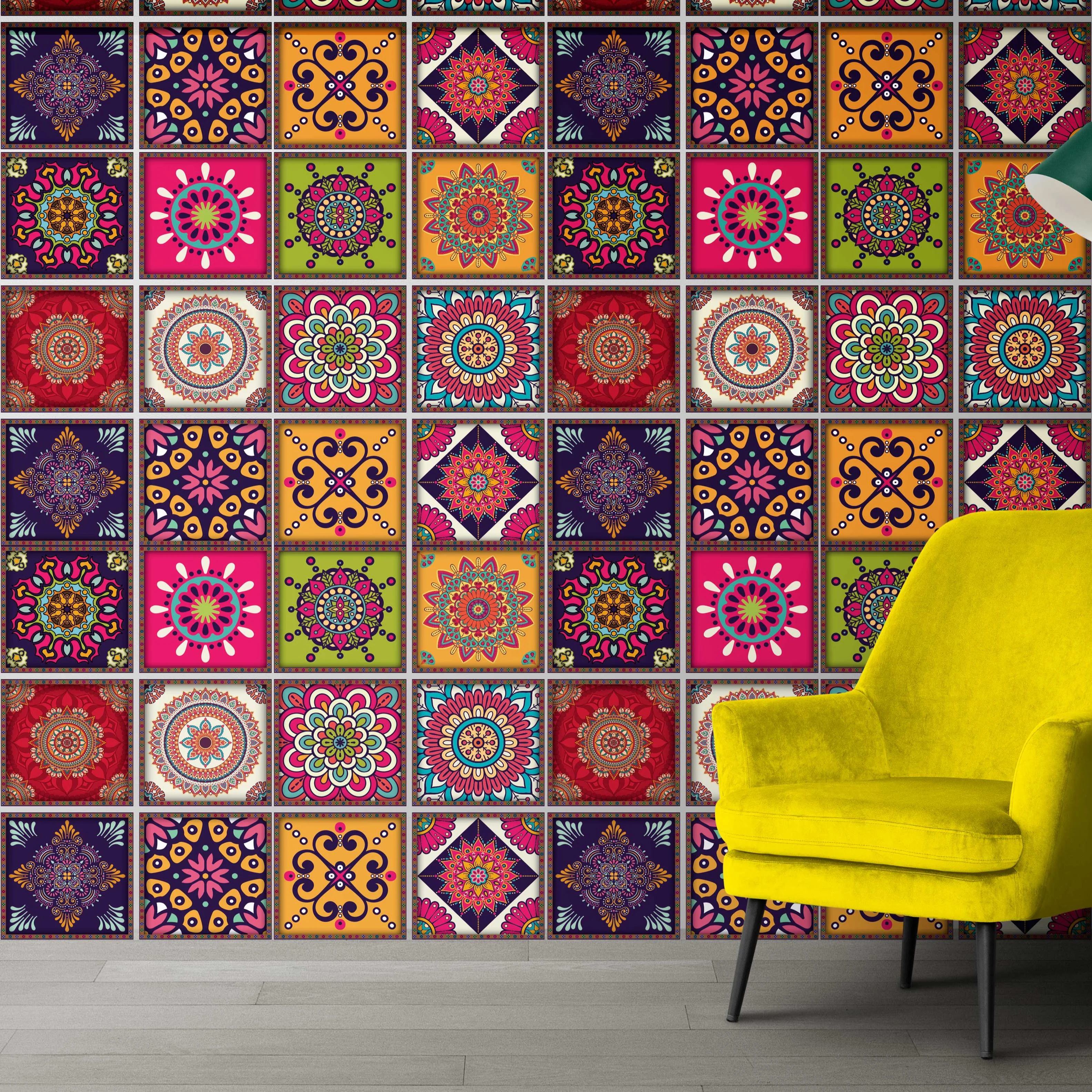 50Pcs Walls Self Adhesive Tile Sticker For Home Decor - Image 4
