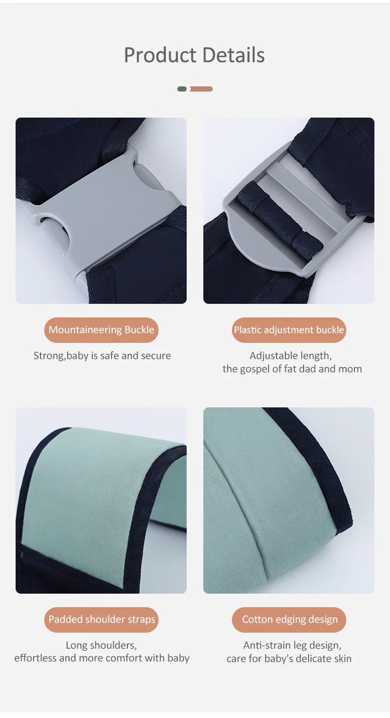 Adjustable Newborn Baby Carrier Sling Wrap Breathable Backpack Shoulder Strap for baby feeding - Image 9