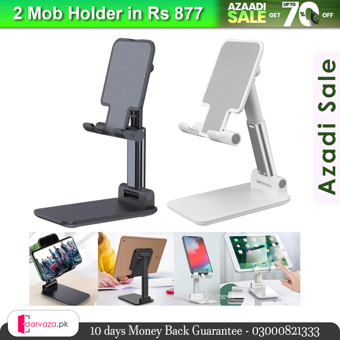 Azaadi Sale Offer 2 Mobile Holder Adjustable & Foldable - Image 3
