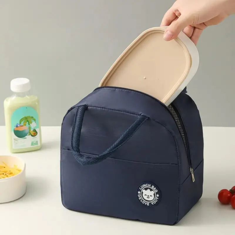 Portable Universal Fit Water Resistant Thermal Insulated Oxford Fabric Lunch Bag Tote with Thickened Design for Outdoor Use - Image 5