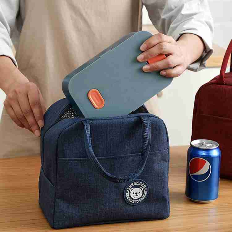 Portable Universal Fit Water Resistant Thermal Insulated Oxford Fabric Lunch Bag Tote with Thickened Design for Outdoor Use - Image 6
