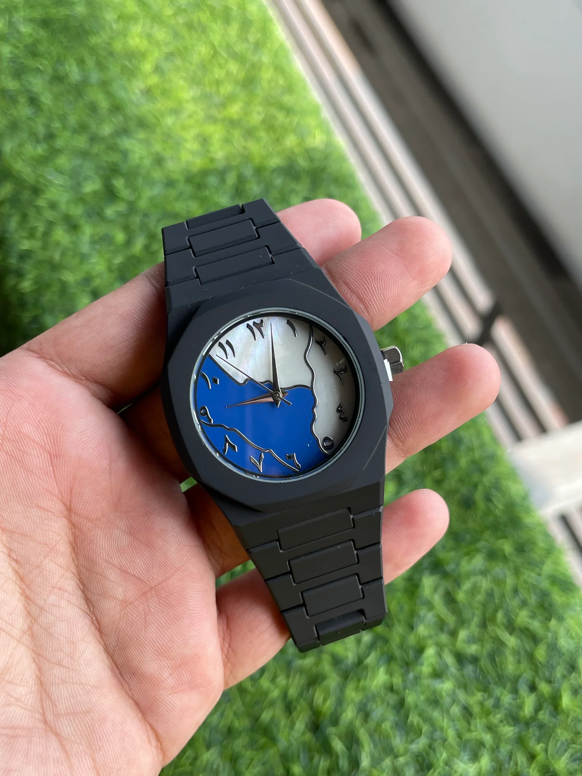 Black Classic Arabic Aura – Blue Marble Storm Edition - Image 5