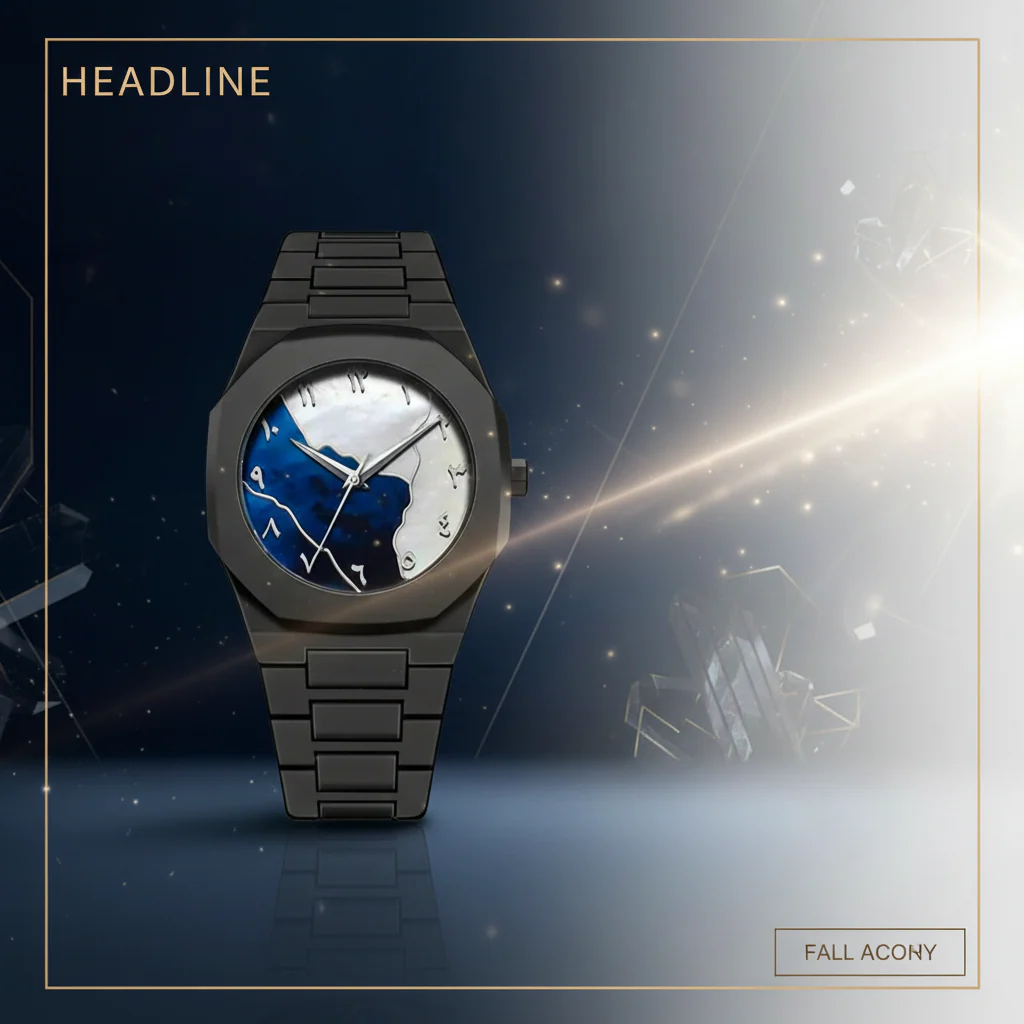 Black Classic Arabic Aura – Blue Marble Storm Edition - Image 7