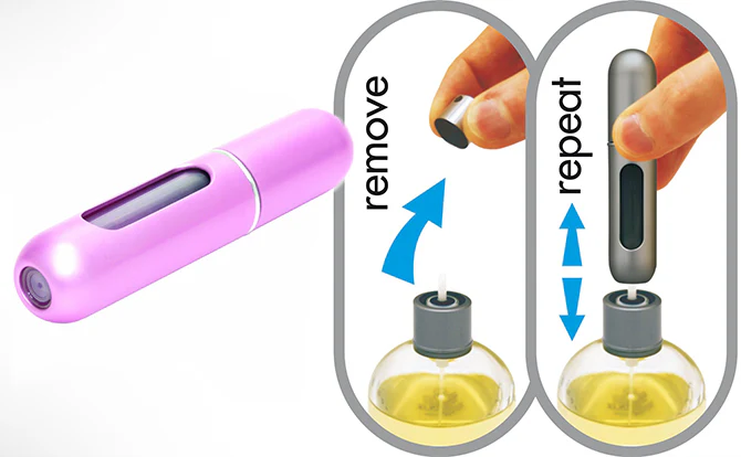 Buy 1 Get 1 Free Mini Empty Perfume Atomizer (5ML) - Image 7