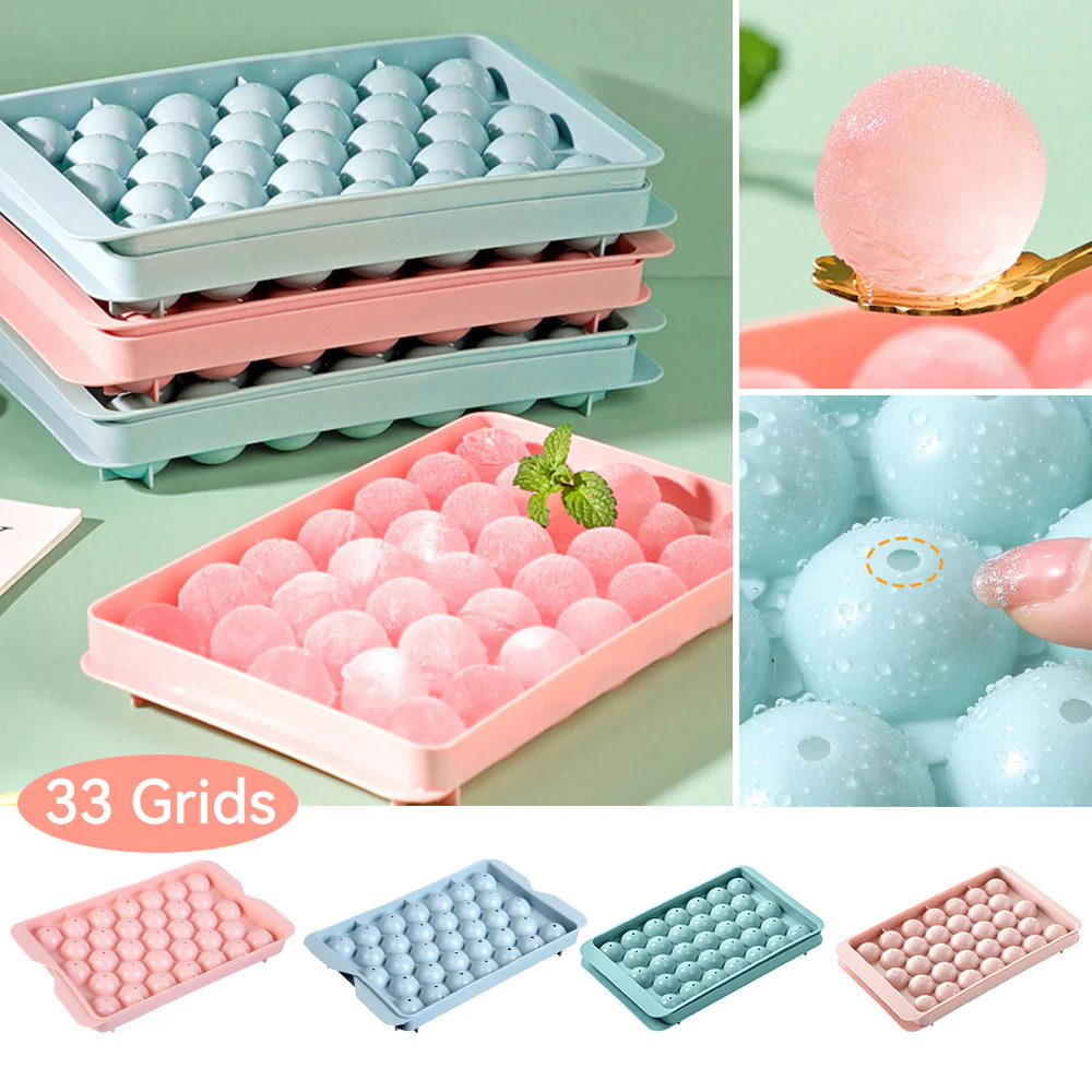 Buy 1 Get 1 Free Offer 2 Imported Round Balls Ice Cubes Tray for Slow-Melt and Prolonged Cooling - Image 6