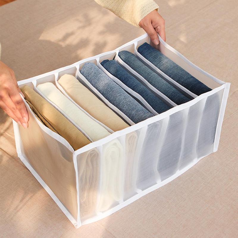 Buy 1 Get 1 Free Offer Jeans & Garments Storage Organizer Foldable Bags - Image 3