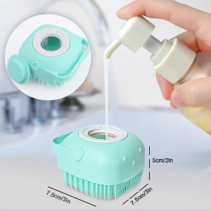 Buy 1 get 1 Free Ultra Soft Magic Silicon Bath and Body Brush with Soap Dispenser Scrubber - Image 5