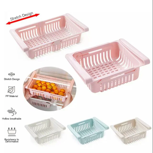 Buy 2 get 2 free Adjustable Fridge Storage Basket Racks & Sliding Tray 4 Pcs in Just Rs 1199 - Image 8