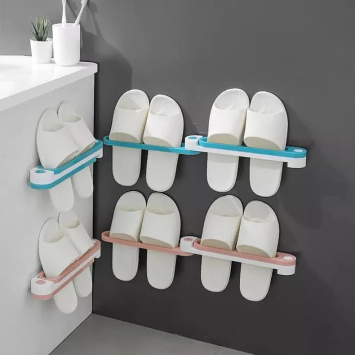 Buy 1 Get 2 Free Slipper Hanging Shelf 3in1 Rack Storage for wall Mount Rs 999 - Image 5