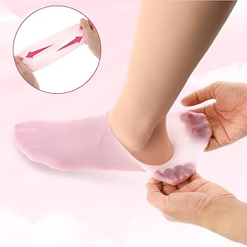 Buy 1 Pair Get 1 Pair Free Offer 4 Pcs Silicone Moisturizing Socks for Foot Care - Image 11