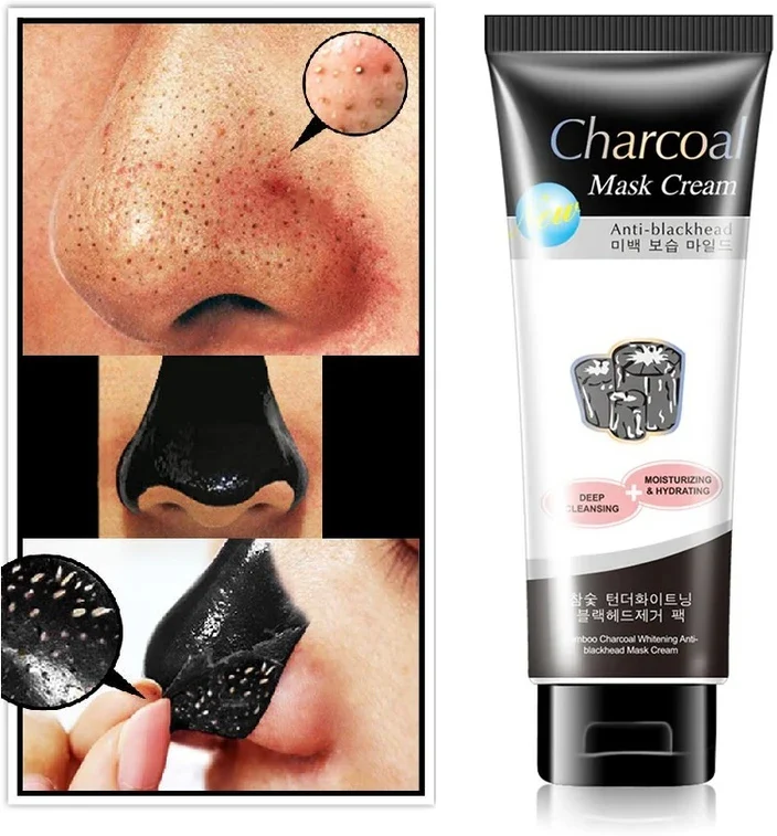 Charcoal Anti-Blackhead Mask Cream – Deep Pore Cleansing - Image 3
