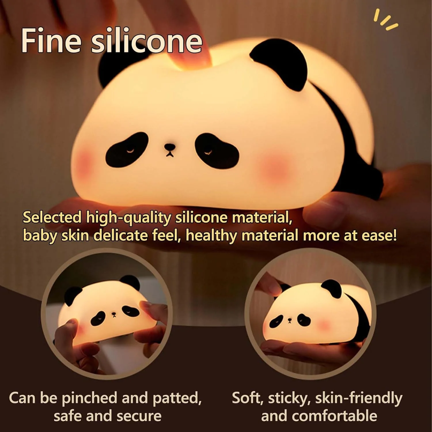 Cute Panda Squishy Animal Night Lamp - Image 7