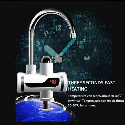 Tankless Electric Instant Tap Hot Water Heater Faucet For Kitchen Use - Image 9