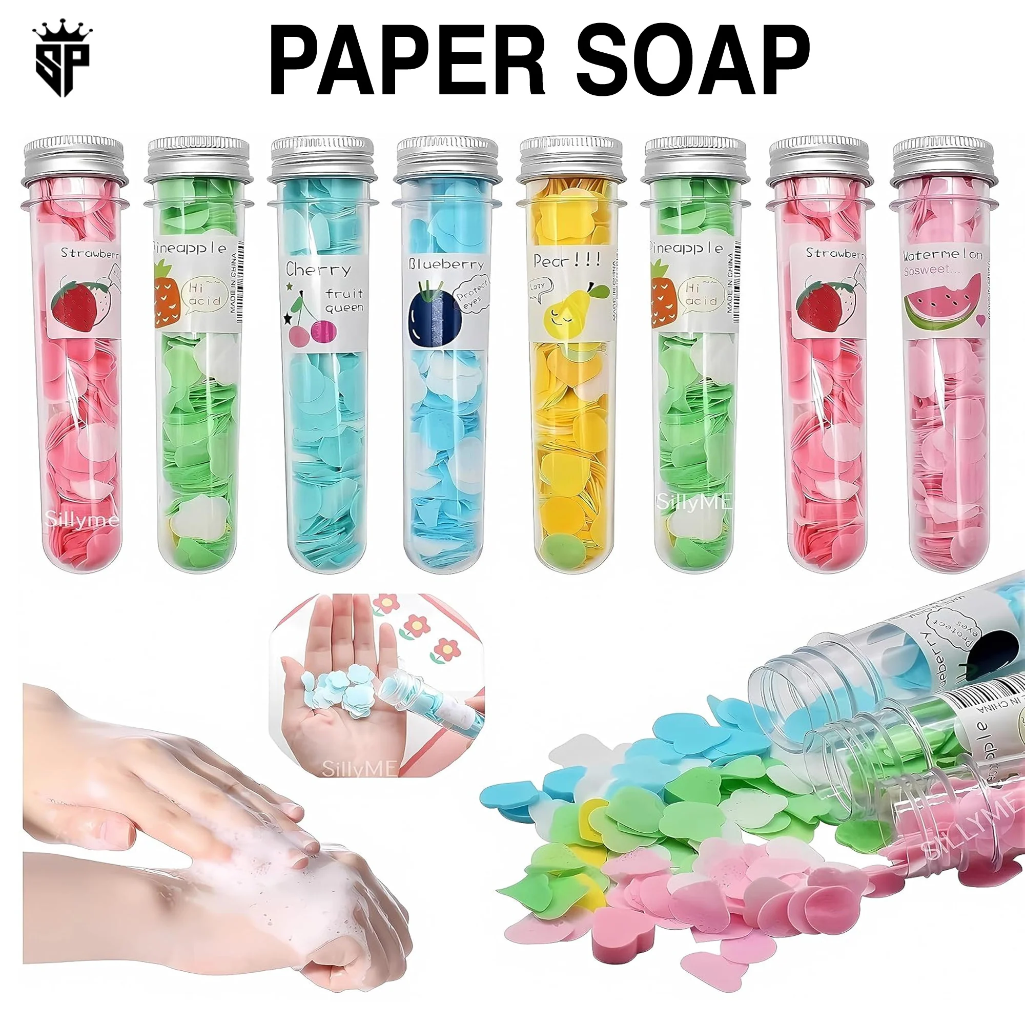 Set of 4 Disposable Mini Scented Paper Soap Tube - Image 6