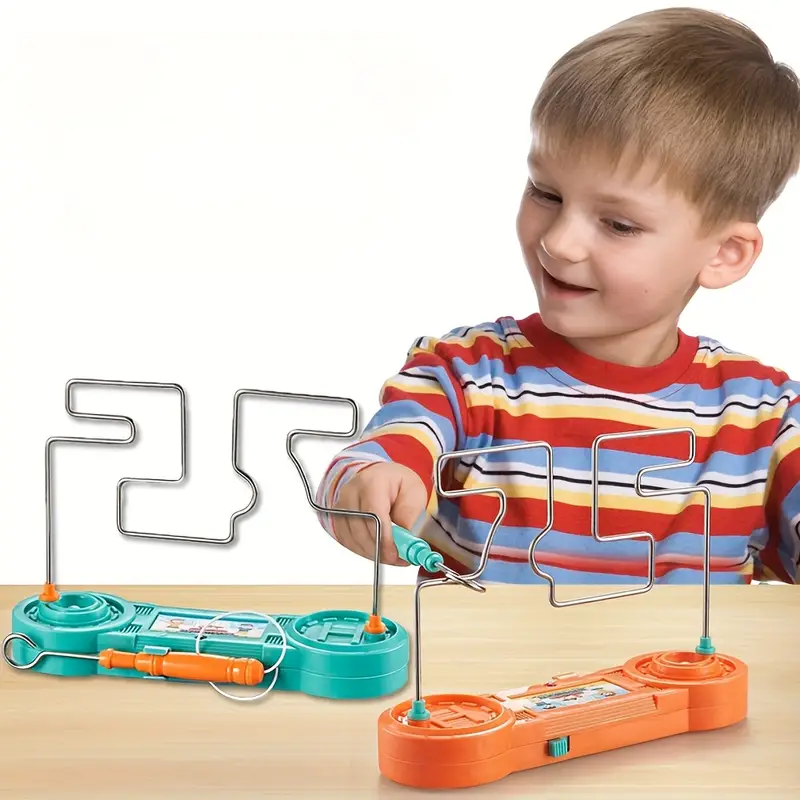 Electric Concentration Toy Wire Touch Maze Roller Puzzle Bump Game Set For Montessori Toy Children Kids - Image 3