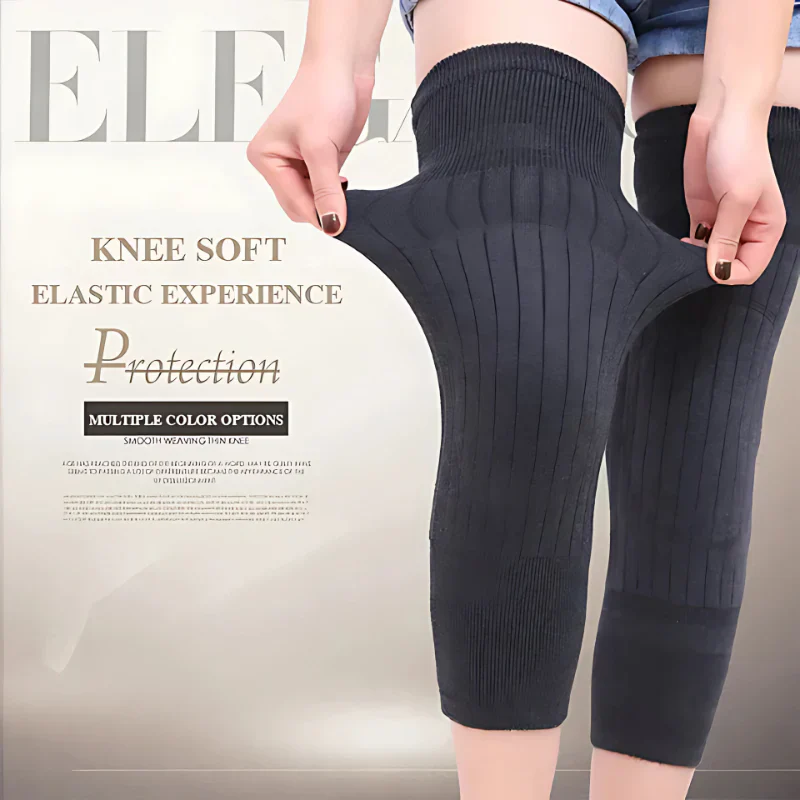 Full Wool Cashmere Warm Knee Pads 2 Pcs Super Elastic Knees Sleeves Support Protector - Image 5
