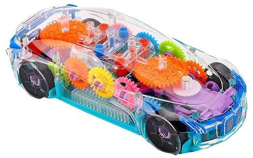 Gear Simulation Bump and Go Car with Flashing Lights and Exciting Music For Kids - Image 5