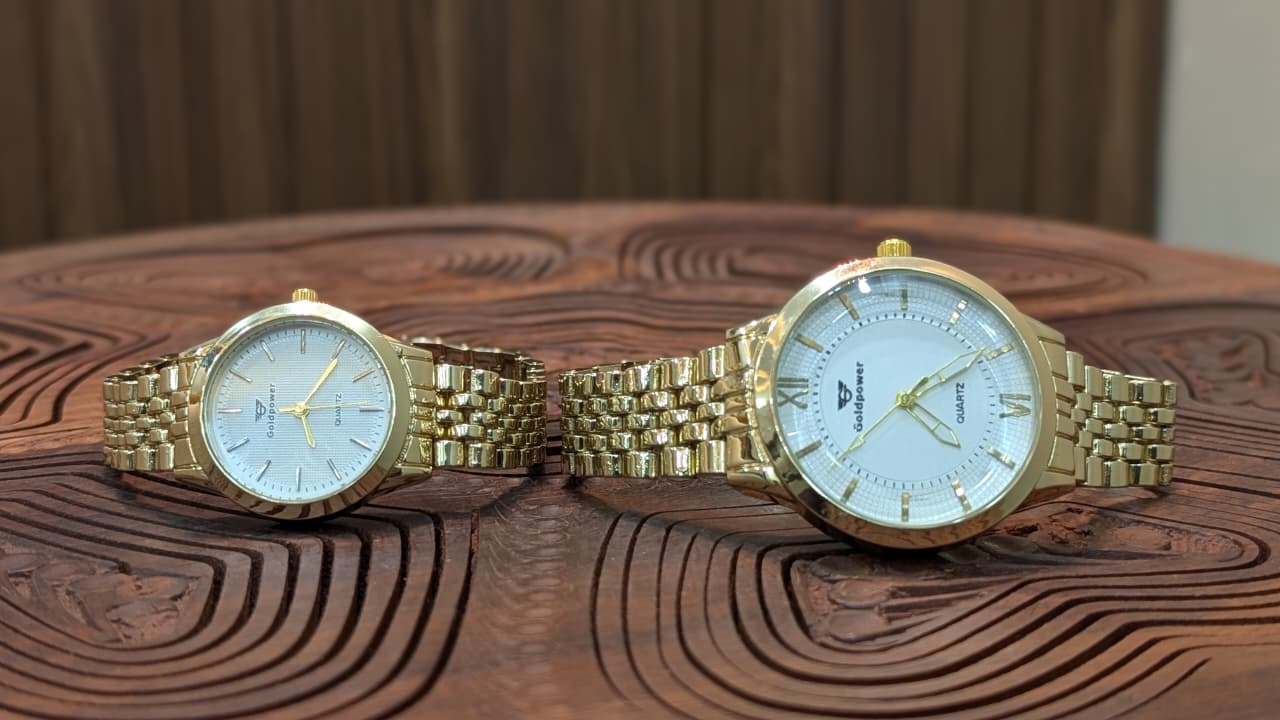 Gold Infinity Couple Watch Set - Image 4