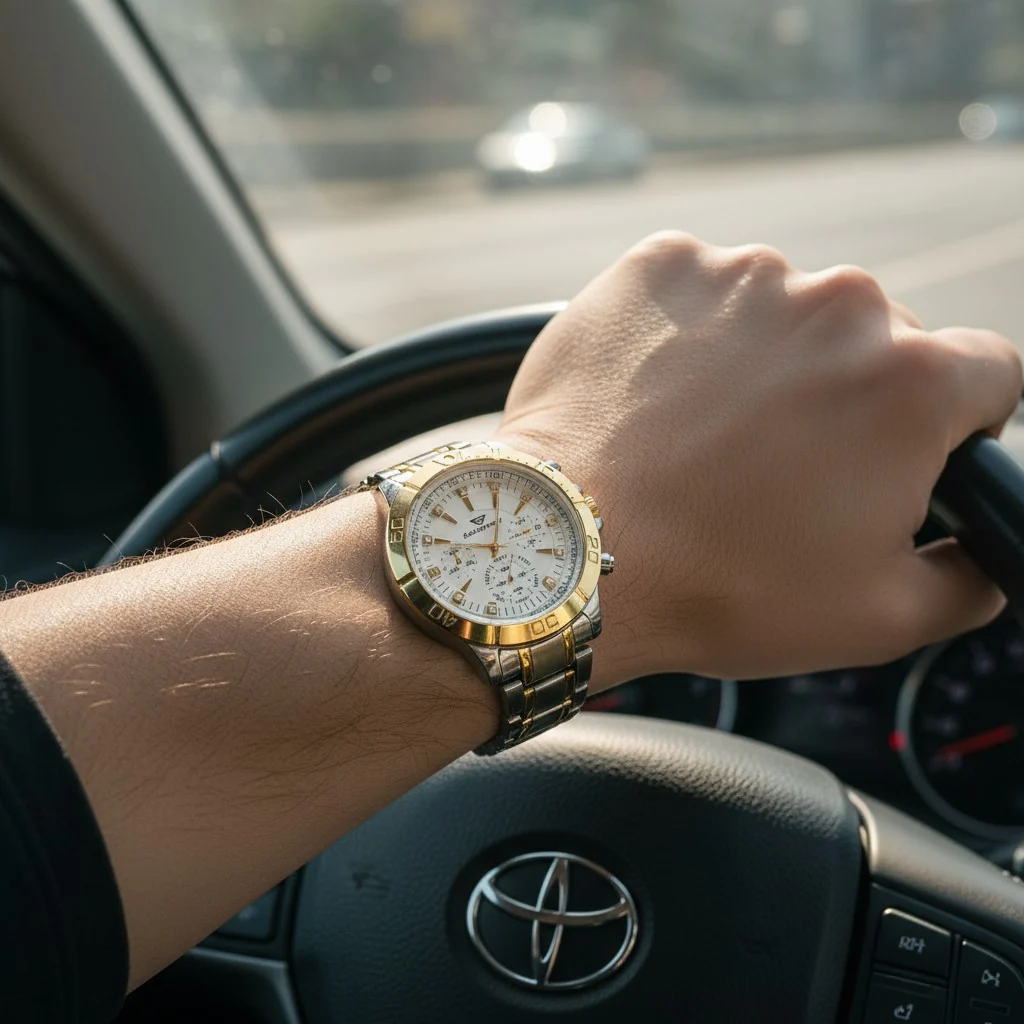 GoldPower Silver Valor Watch – Men’s Edition - Image 4