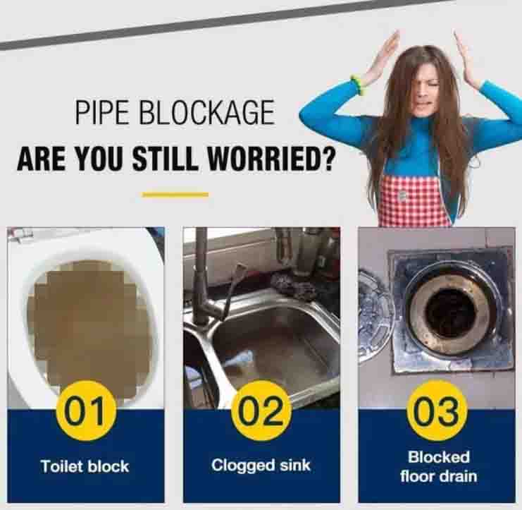 BUY 1 GET 1 FREE Pipeline Drain & Sink Cleaner with Premium Deep Cleaning Powder Formula - Image 3