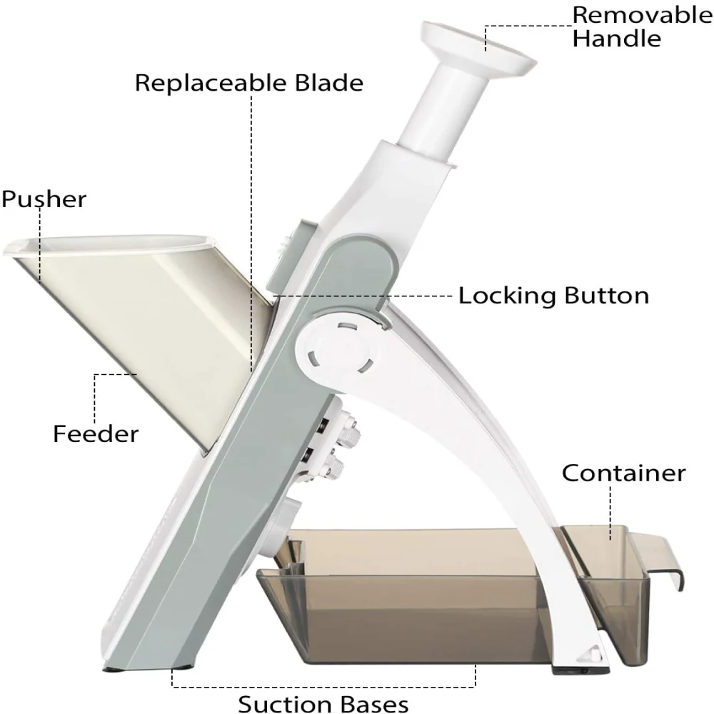 Imported Multi-Purpose Kitchen Vegetable Slicer - Multifunctional Mandoline chopper in Rs 1999 - Image 10