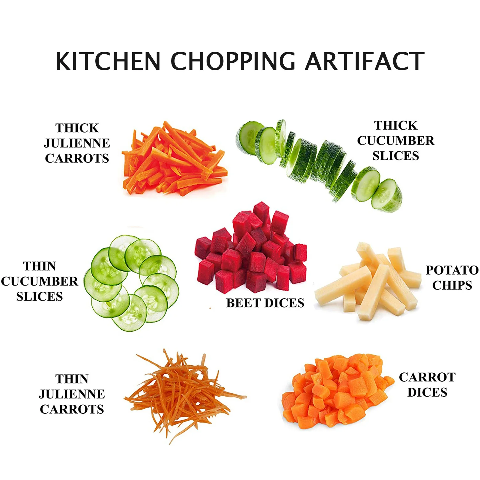 Imported Multi-Purpose Kitchen Vegetable Slicer - Multifunctional Mandoline chopper in Rs 1999 - Image 7