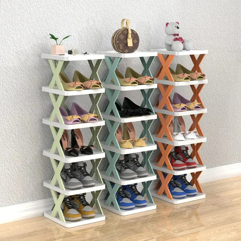 Imported Multilayer Folding Shoe Rack Organizer with X Shape For Home - Image 7