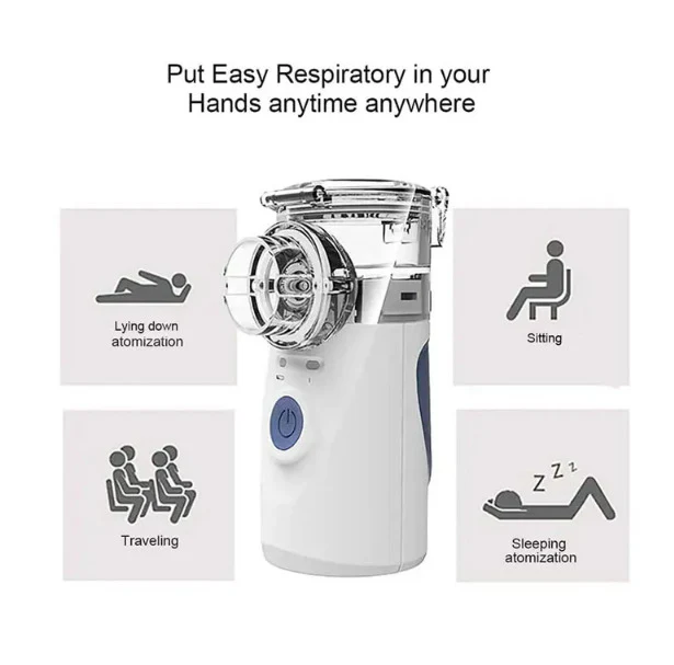 Imported Portable & Rechargeable Inhaler Nebulizer For Kids And Adults - Image 9