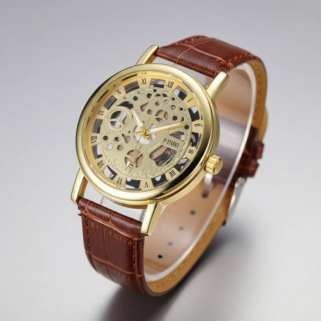 Imported Skeleton Wrist Watch For Men - Grand Sale Offer - Image 3