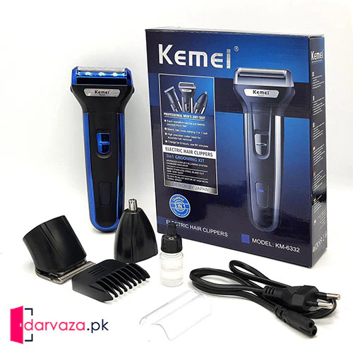 kemei 3 in 1 Multi Functional Trimmer Rechargeable Shaver - Image 3