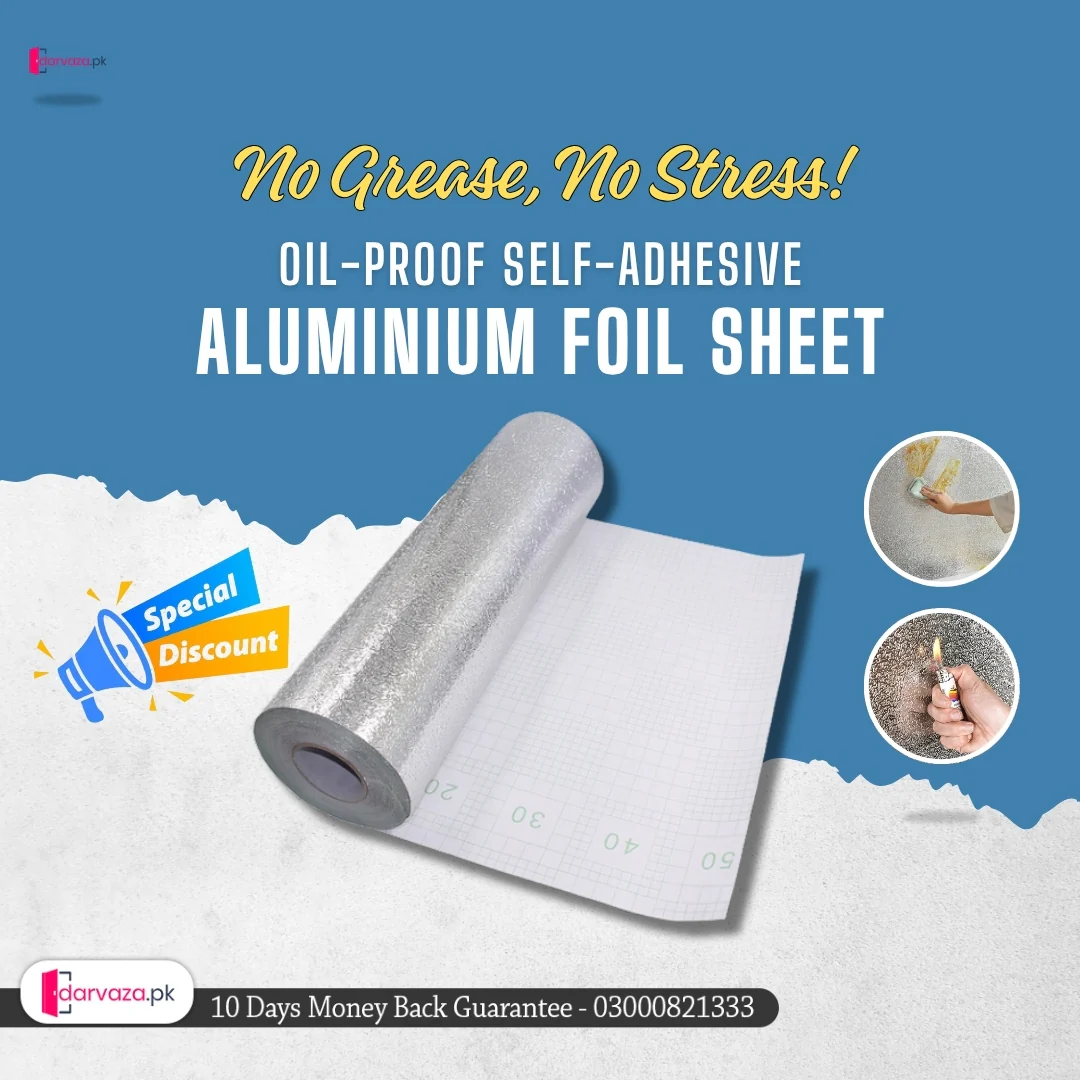 Kitchen Oil Proof Self Adhesive Aluminum Foil Sheet - Image 4