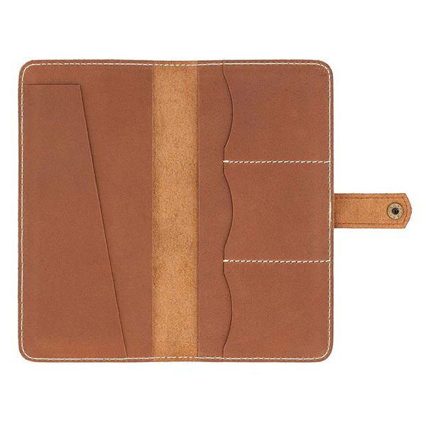 Long Wallet with Mobile & Passport Holder in Buffalo Leather High Premium Quality - Image 4
