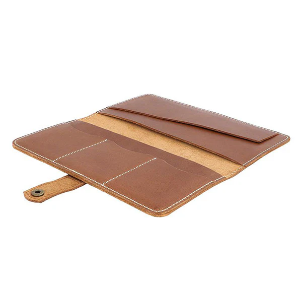 Long Wallet with Mobile & Passport Holder in Buffalo Leather High Premium Quality - Image 5