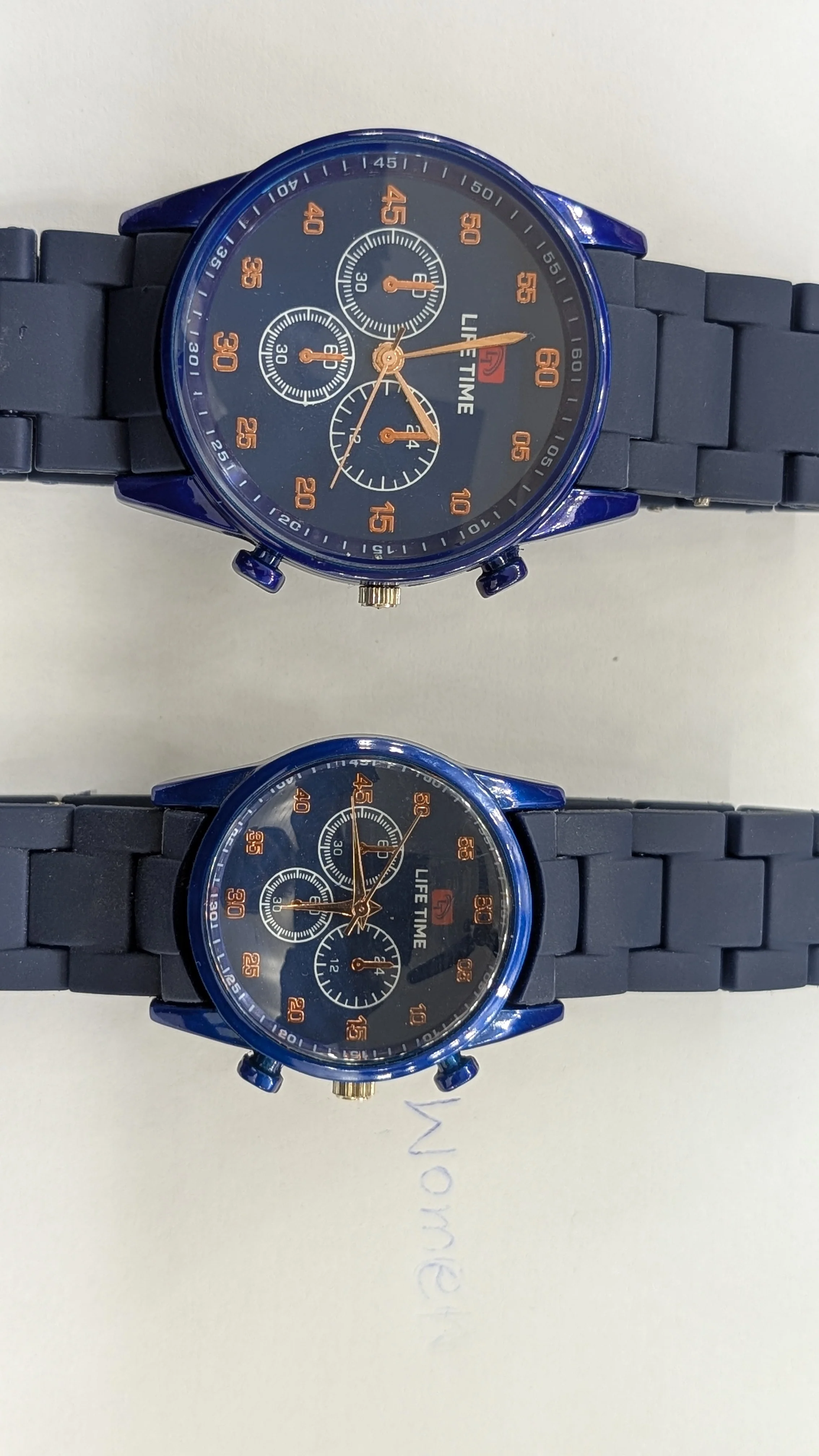 LT Royal Classic Navy Blue Couple Watch Set - Image 3