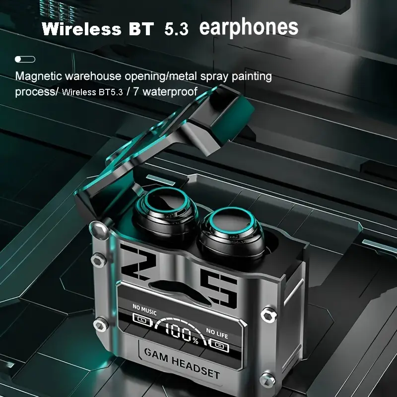 M25 TWS True Wireless Bluetooth Earbuds with LED Battery Display - Image 9