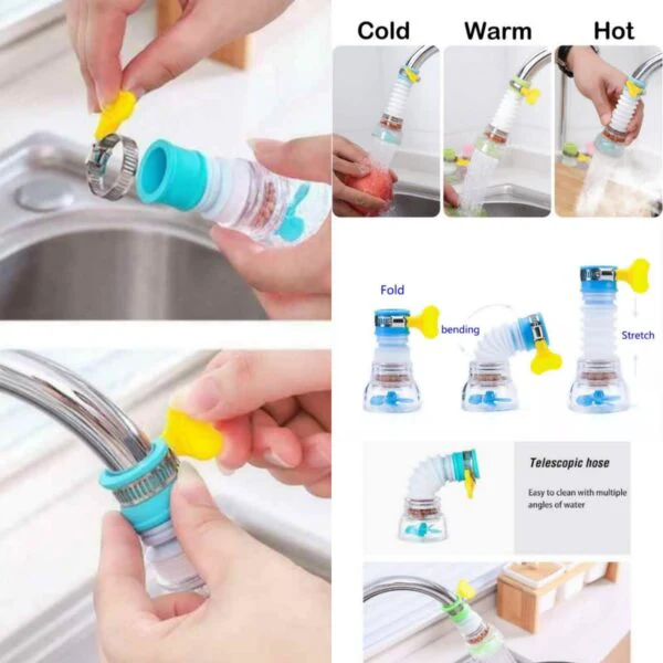 Mega Sale Buy 1 Get 1 Free Offer Imported Fan Faucet With Clip 360 Adjustable Flexible Kitchen Faucet Tap Water Filter Rs 599 - Image 6