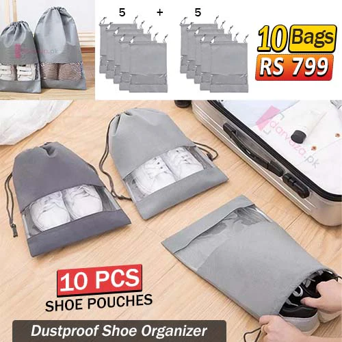 Mega Sale Offer - 10 Pcs Shoe Pouches & Dustproof Travel Organizer Rs 799 - Image 2