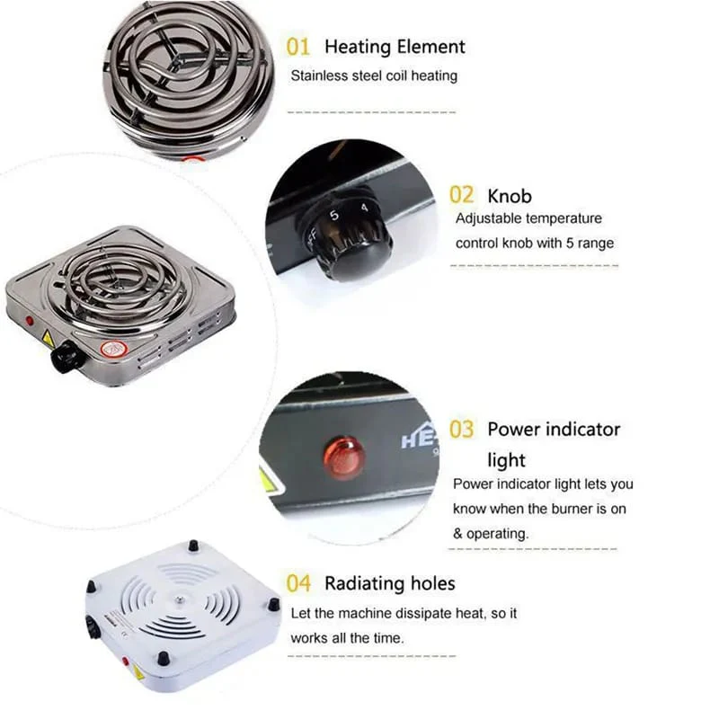 Mega sale offer - Imported Multifunctional Portable Mini Electric Heater Stove with Adjustable Temperatures & Hot Round Countertop Burner in Rs 2300 only - Image 6