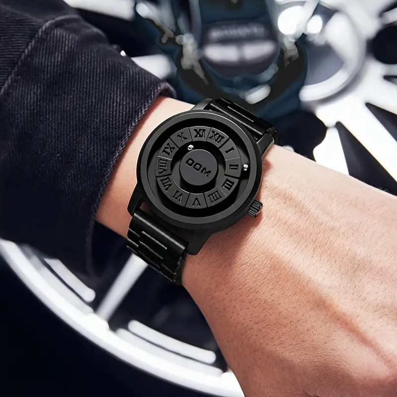 Men’s Roman Dial Luxury Quartz Watch - Image 3